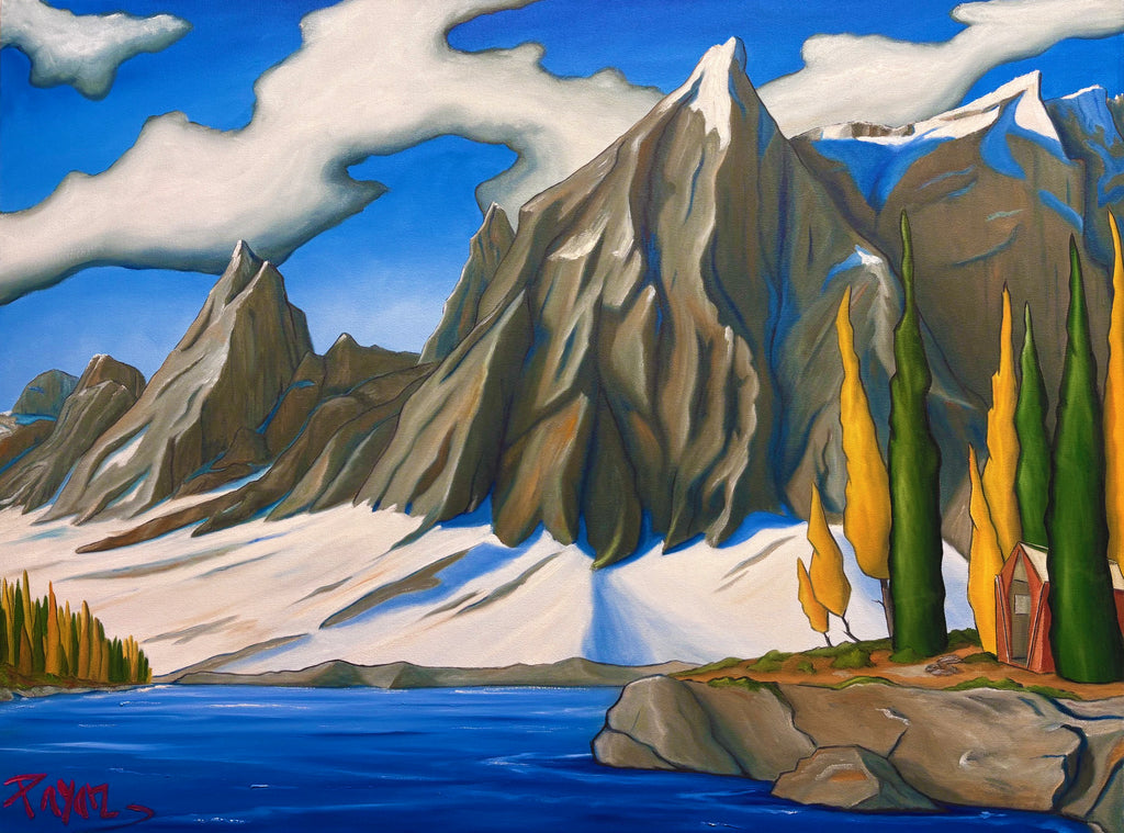 Glenn Payan artwork 'FLOE PEAK AND LAKE' at Canada House Gallery