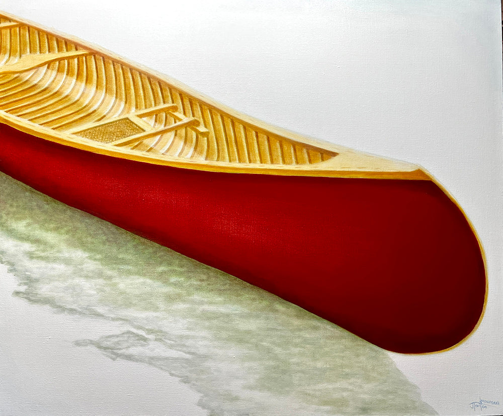Janice Iniskim-Aki Tanton artwork 'CALMING MEMORY' at Canada House Gallery