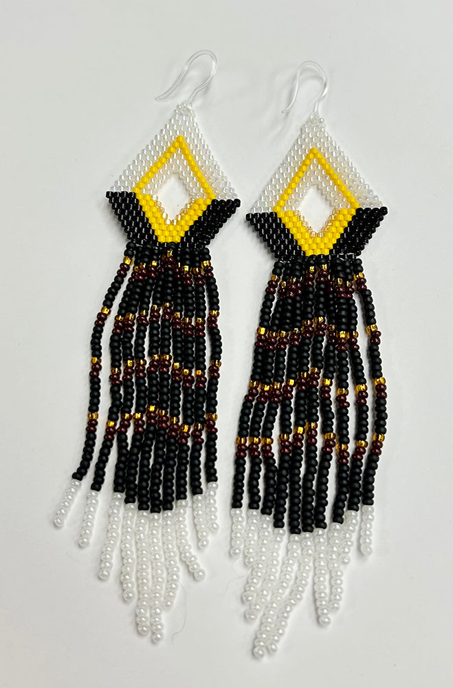 Candice Allard artwork 'MANITOBA BIRD SERIES: BALD EAGLE EARRINGS' at Canada House Gallery
