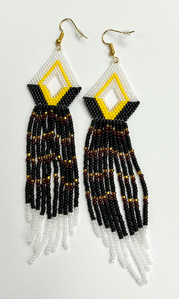 Candice Allard artwork 'MANITOBA BIRD SERIES: BALD EAGLE EARRINGS' at Canada House Gallery