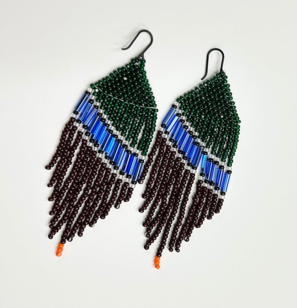 Candice Allard artwork 'MANITOBA BIRD SERIES: MALLARD EARRINGS' at Canada House Gallery