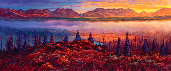 Dominik J Modlinski artwork 'IN THE FIRST LIGHT OF THE NORTH' at Canada House Gallery