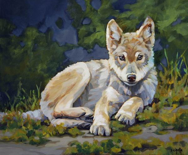 Susie Cipolla artwork 'WAITING PATIENTLY' at Canada House Gallery