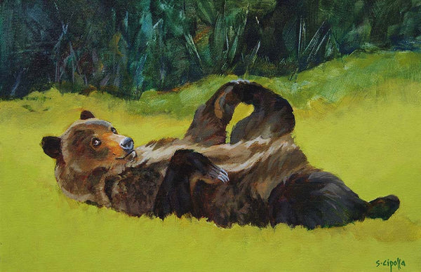 Susie Cipolla artwork 'YOGA BEAR' at Canada House Gallery
