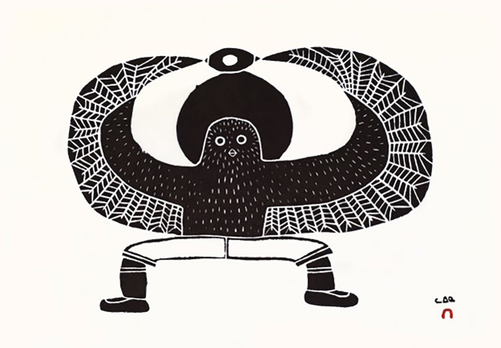 Laina Geetah artwork 'UPIKJUAQ IJILU (OWL & EYE)' at Canada House Gallery