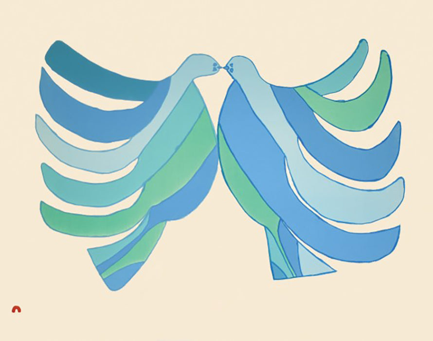Saimaiyu Akesuk artwork 'LOVE DOVE' at Canada House Gallery