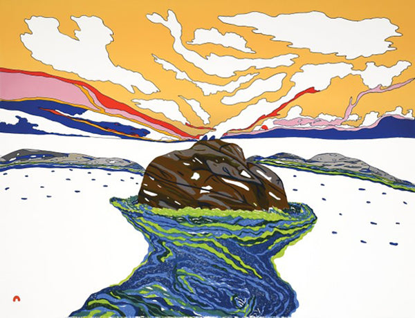 Ooloosie Saila artwork 'INGIRARINIQ (STRONG CURRENT)' at Canada House Gallery