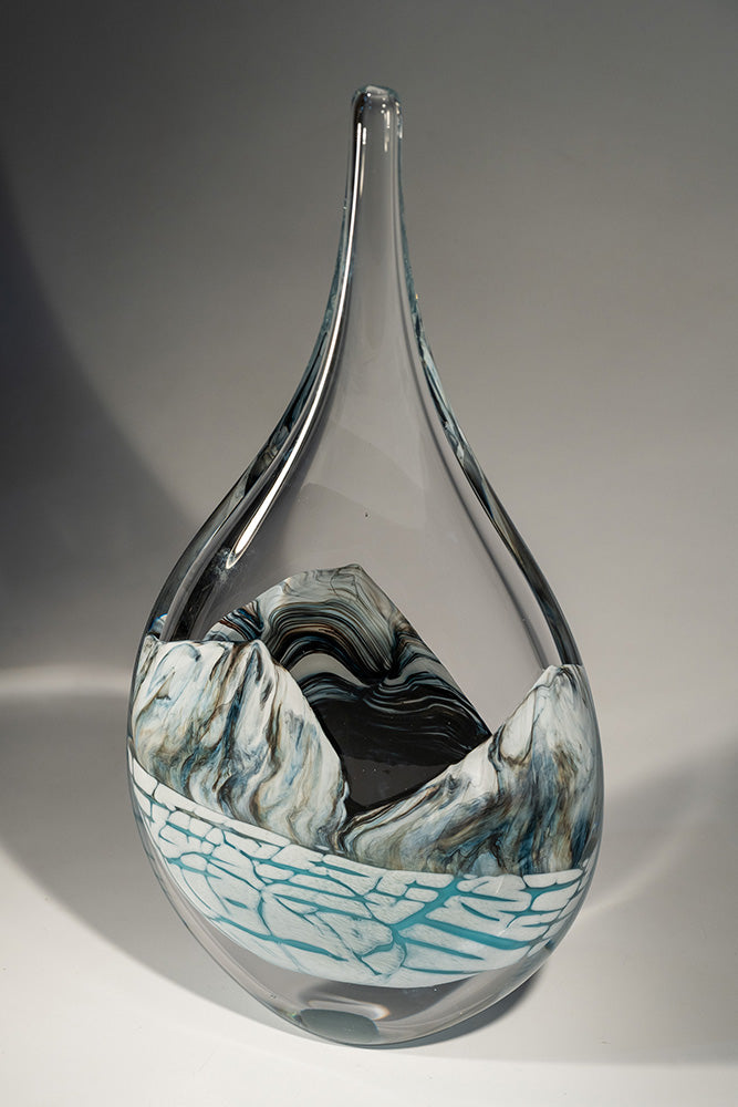 Ryan Bavin artwork 'GLACIER DROP #260716-2' at Canada House Gallery