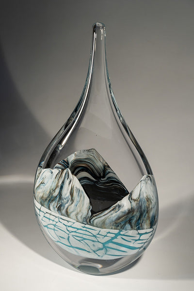 Ryan Bavin artwork 'GLACIER DROP #260716-2' at Canada House Gallery