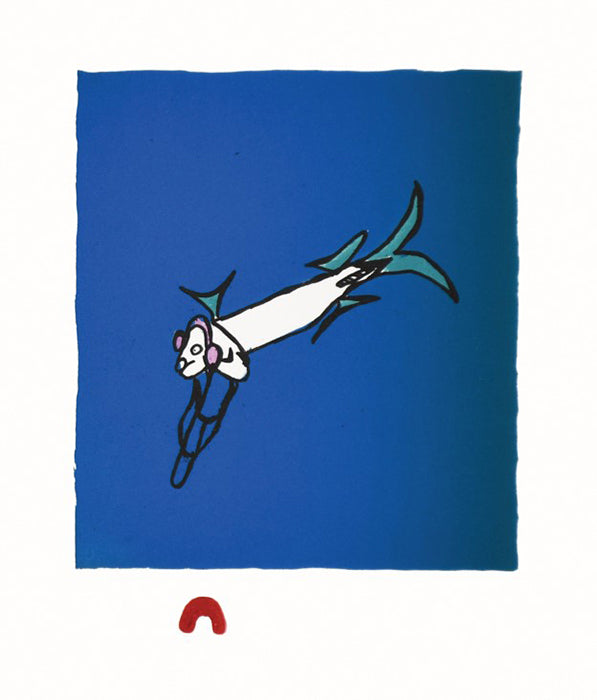 Shuvinai Ashoona artwork 'IQALUK (FISH)' at Canada House Gallery