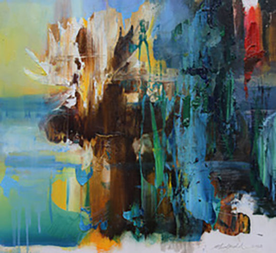 John Macdonald artwork 'STUDY: SWAMPLAND' at Canada House Gallery
