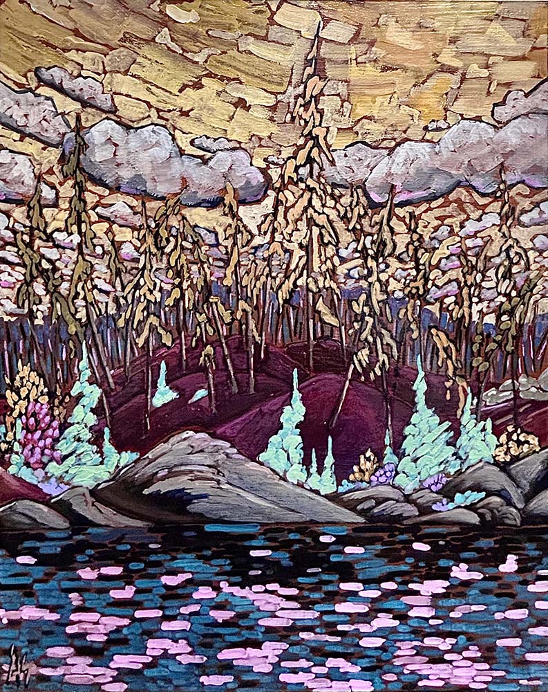 Aron Szabo artwork 'BURNT SHORES' at Canada House Gallery