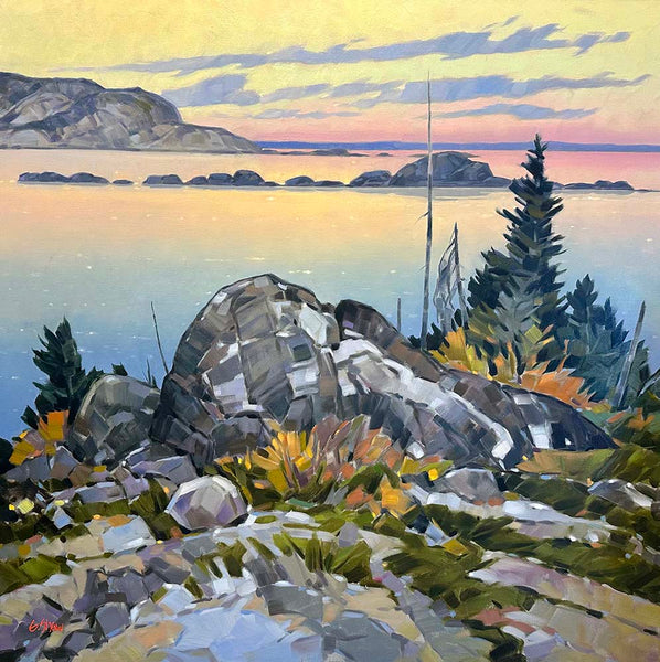 Graeme Shaw artwork 'COURAGEOUS LAKE MORNING' at Canada House Gallery