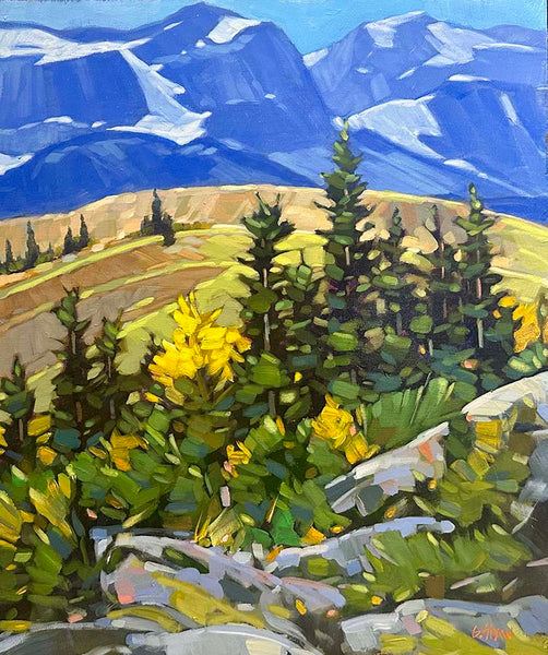 Graeme Shaw artwork 'FOOTHILS COUNTRY' at Canada House Gallery