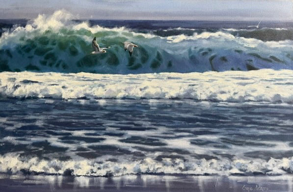 Gaye Adams artwork 'MIDDAY BREAKERS' at Canada House Gallery