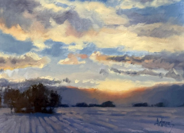 Gaye Adams artwork 'ALBERTY SKY, DECEMBER' at Canada House Gallery