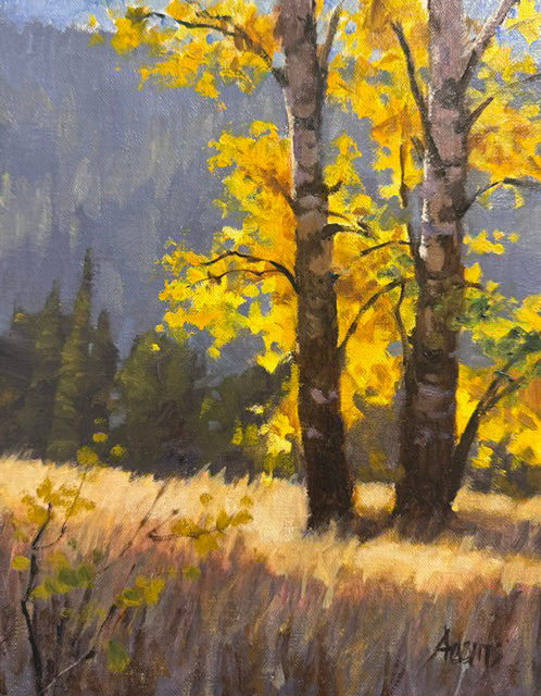 Gaye Adams artwork 'MERRITT GOLD' at Canada House Gallery