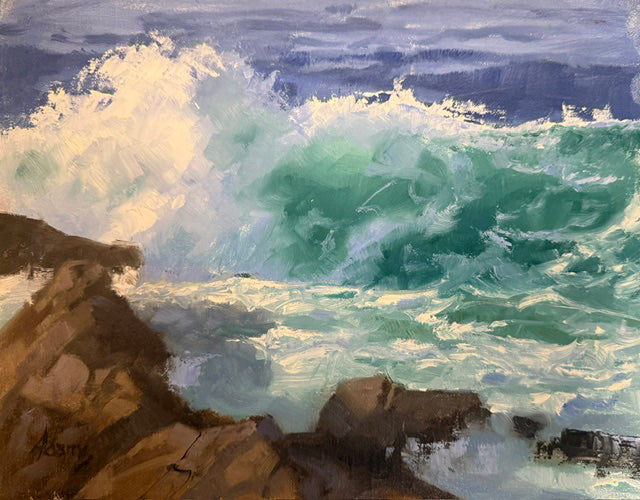 Gaye Adams artwork 'TOFINO GREENS' at Canada House Gallery