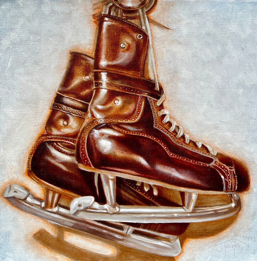 Janice Iniskim-Aki Tanton artwork 'OLD FRIENDS' at Canada House Gallery