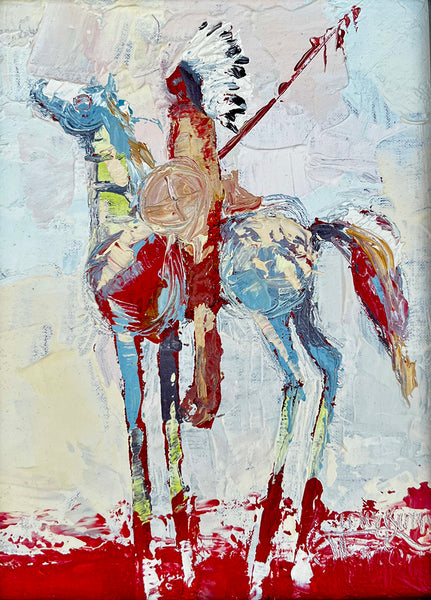 Janice Iniskim-Aki Tanton artwork 'THE MIDDLE WAY' at Canada House Gallery