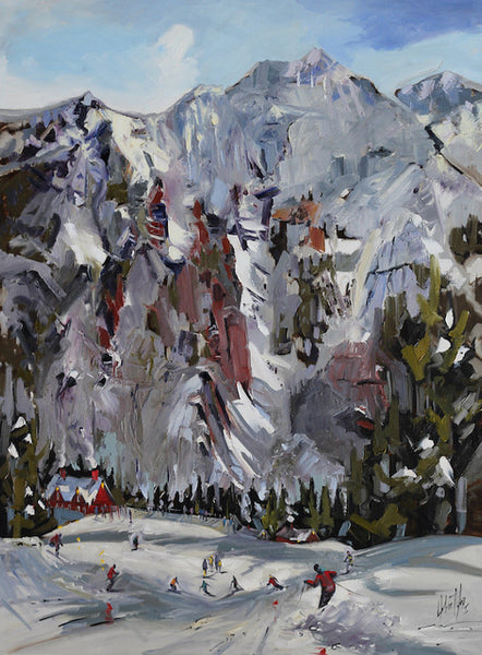 Robert Roy artwork 'METTRE LE CAP SUR BANFF' at Canada House Gallery