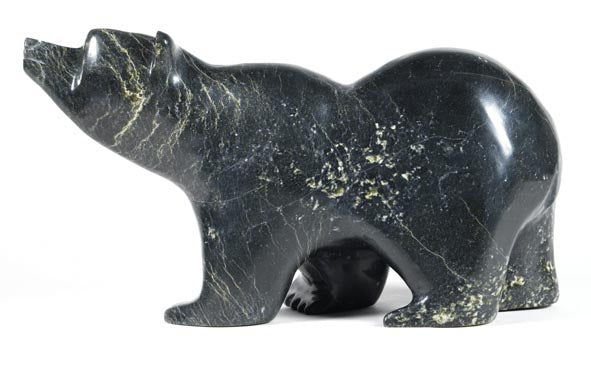 Samayuallie Akesuk artwork 'WALKING POLAR BEAR' at Canada House Gallery