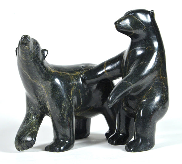 Kooyoo Peter artwork 'TWO POLAR BEAR' at Canada House Gallery