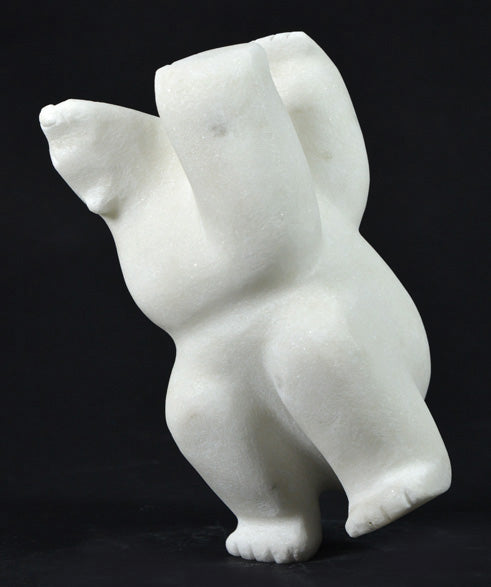 Isaccie Petaulassie artwork 'DANCING POLAR BEAR' at Canada House Gallery