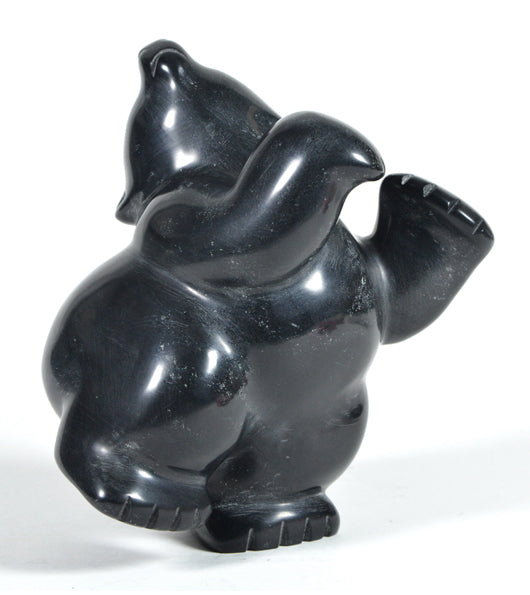 Markusie Papigatuk artwork 'DANCING POLAR BEAR' at Canada House Gallery