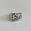 WHITE GOLD AQUAMARINE RING