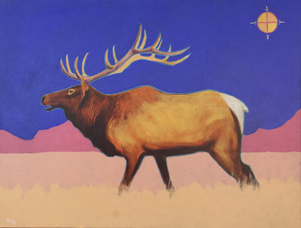 Terry McCue artwork 'MEDICINE MOON' available at Canada House Gallery - Banff, Alberta