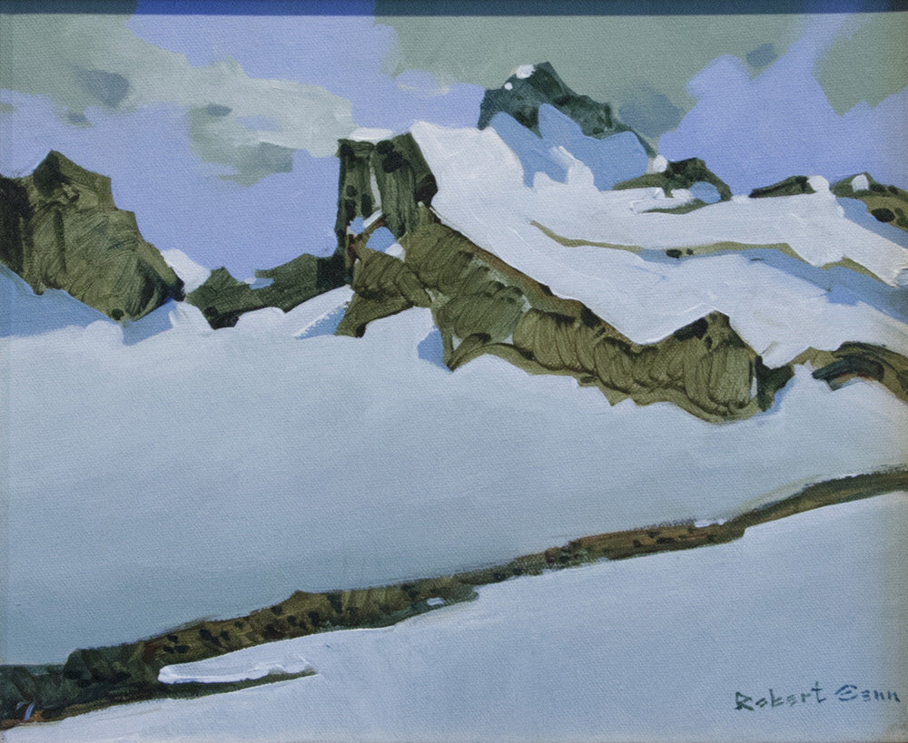 Robert Genn artwork 'FROM THE MT ASSINIBOINE TRAIL NEAR BOB HIND HUT  2000-2002' available at Canada House Gallery - Banff, Alberta
