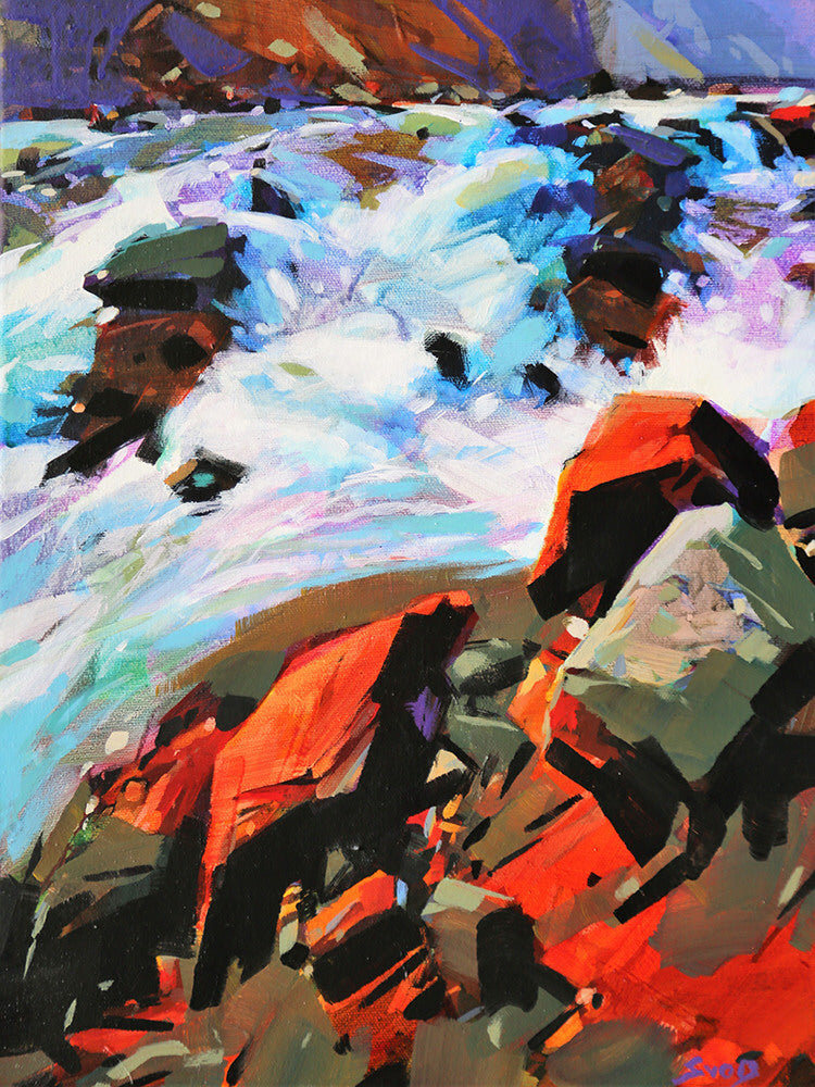 Mike Svob artwork 'MOUNTAIN CHAOS' available at Canada House Gallery - Banff, Alberta