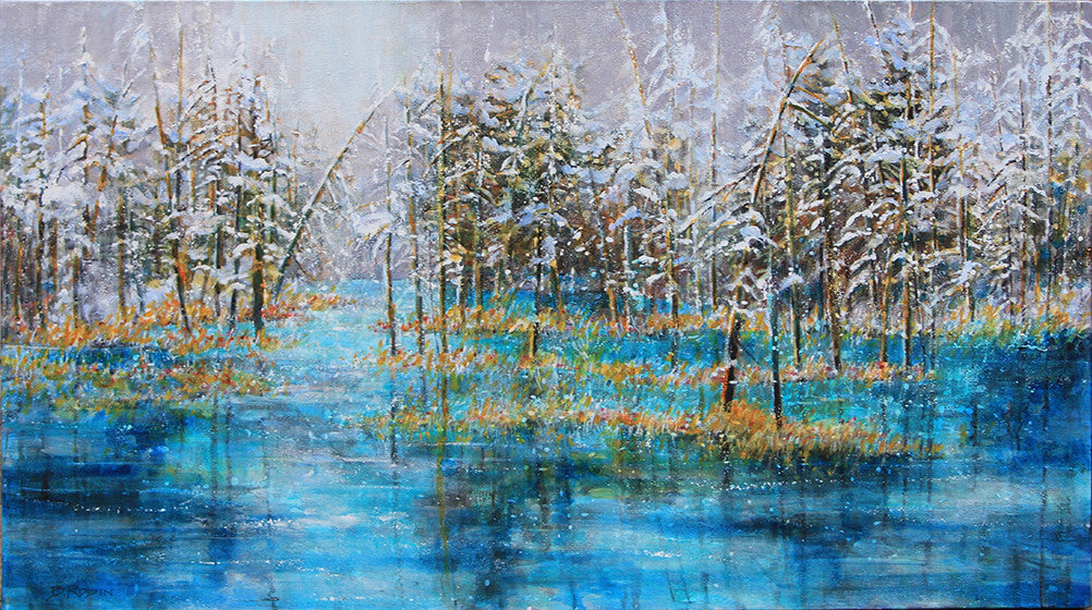 Bev Rodin artwork 'FOREST LIGHT SERIES - CHASING BEAUTY' available at Canada House Gallery - Banff, Alberta