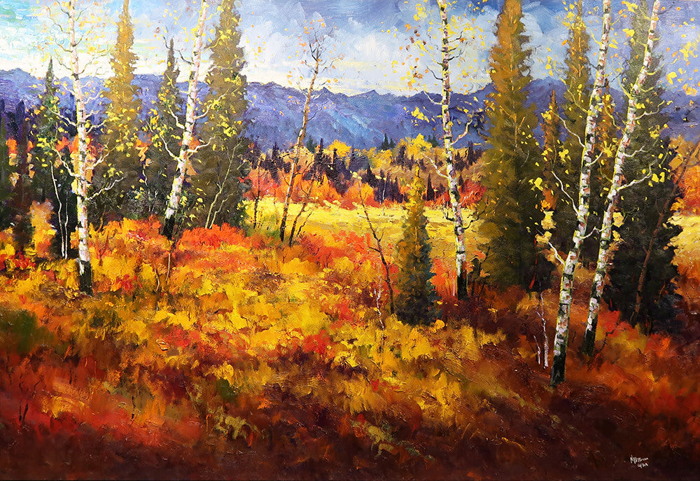 Neil Patterson artwork 'FOOTHILLS COLOUR' at Canada House Gallery