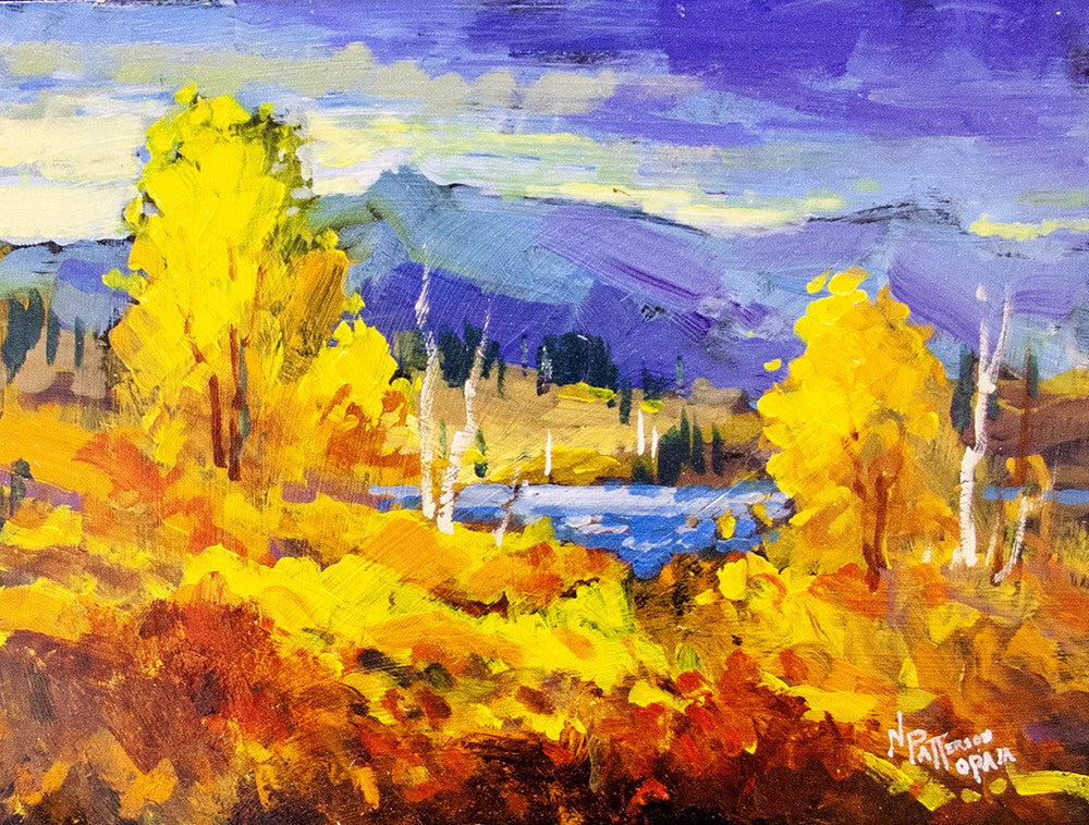 Neil Patterson artwork 'FALL LAKE' available at Canada House Gallery - Banff, Alberta