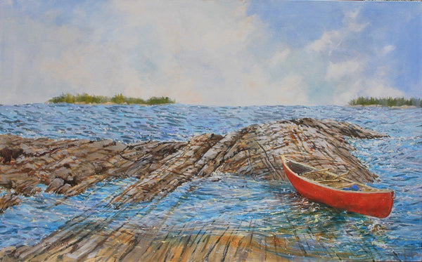 Bev Rodin artwork 'NEW ADVENTURES' available at Canada House Gallery - Banff, Alberta