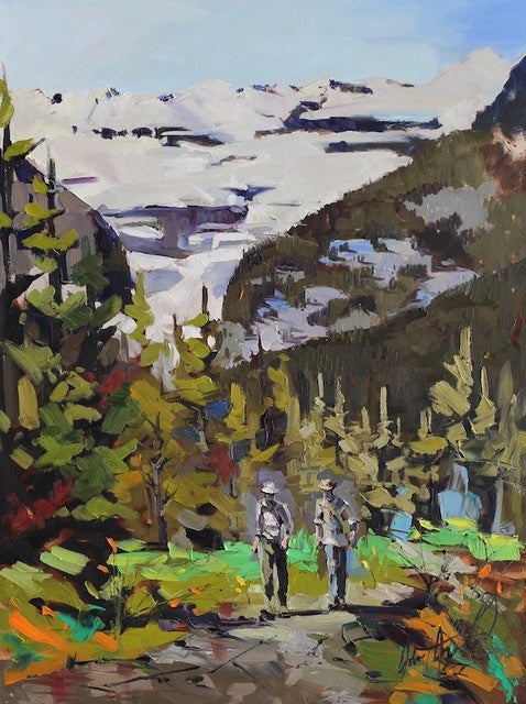 Robert Roy artwork 'LA MONTAGNE PHILOSOPHIQUE' available at Canada House Gallery - Banff, Alberta