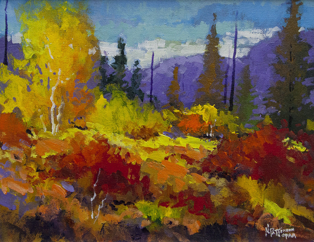 Neil Patterson artwork 'FALL DAY' available at Canada House Gallery - Banff, Alberta