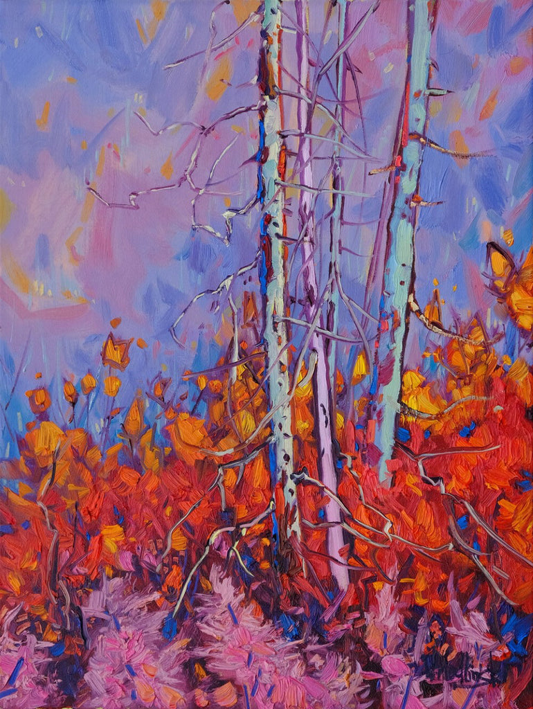 Dominik J Modlinski artwork 'FRESH BURN' available at Canada House Gallery - Banff, Alberta