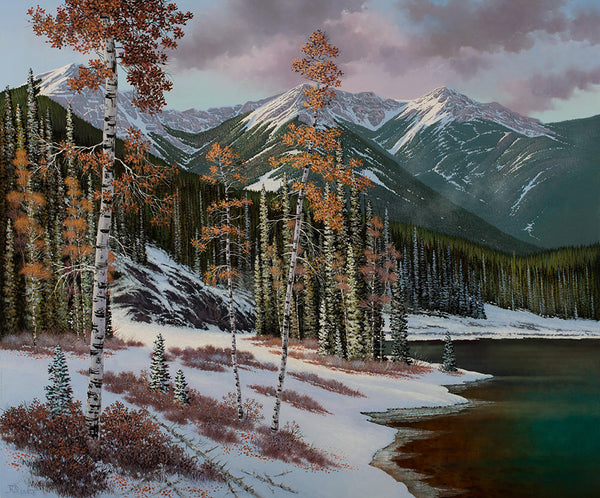 Roger D Arndt artwork 'RETURN TO WHITE SWAN' available at Canada House Gallery - Banff, Alberta