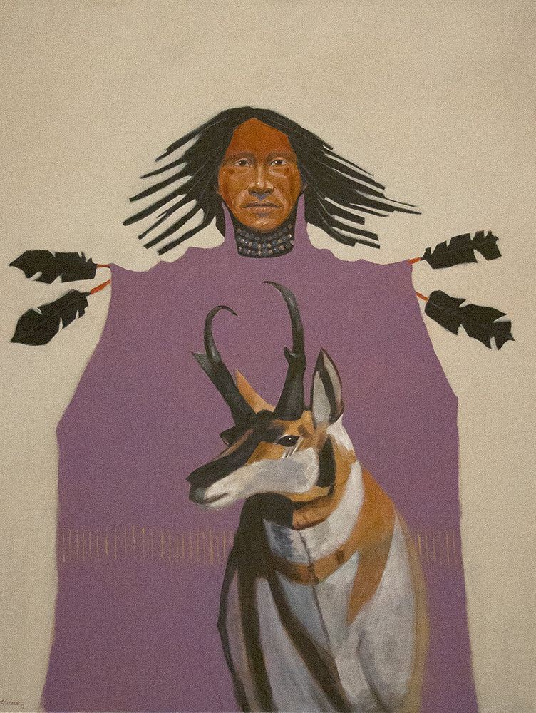 Terry McCue artwork 'PRONGHORN' available at Canada House Gallery - Banff, Alberta
