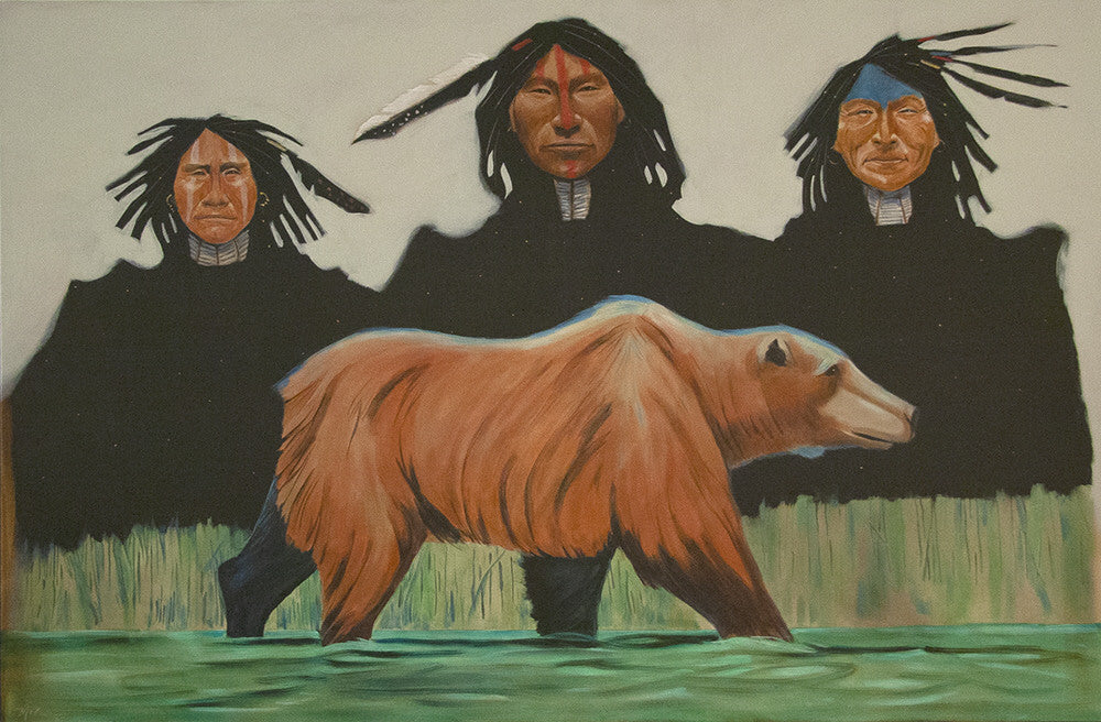 Terry McCue artwork 'THE TRIO' available at Canada House Gallery - Banff, Alberta