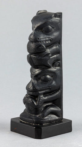 WOLF, SALMON, BEAR, FROG TOTEM POLE  1958