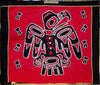 U. Unknown artwork 'RAVEN BUTTON BLANKET' available at Canada House Gallery - Banff, Alberta