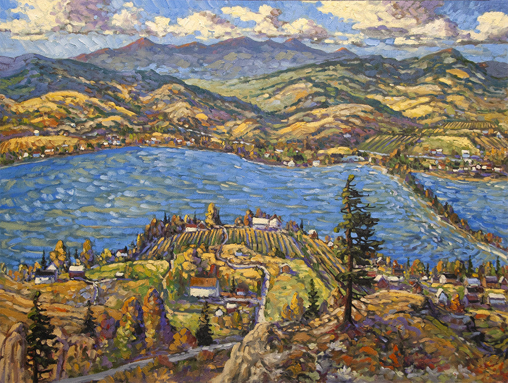 Rod Charlesworth artwork 'OSOYOOS LAKE VISTA' available at Canada House Gallery - Banff, Alberta