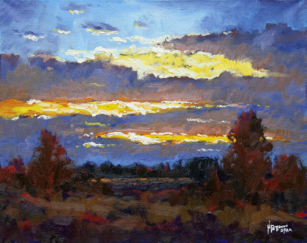 Neil Patterson artwork 'SUNSET' available at Canada House Gallery - Banff, Alberta