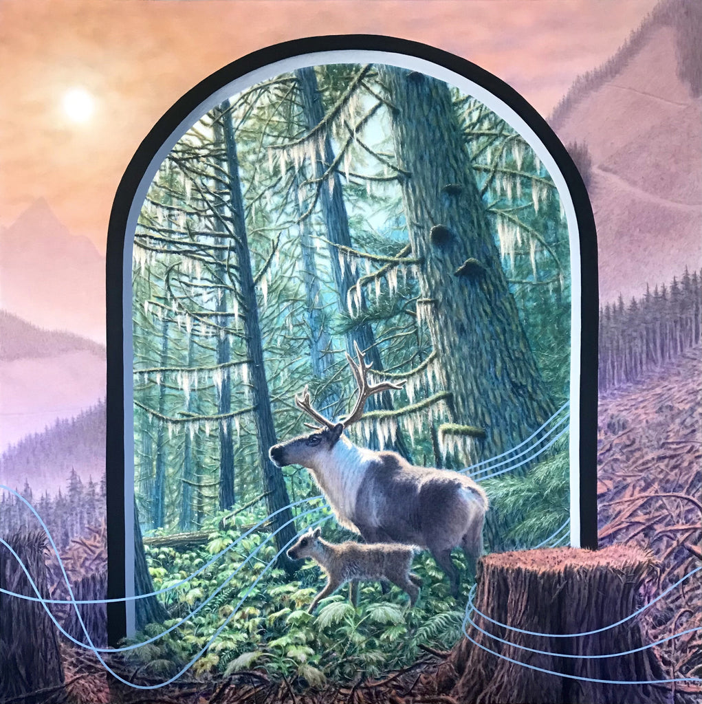 Regan Johnston artwork 'THE ENCHANTED FOREST (W/ CHRISTA RIJNEVELD)' available at Canada House Gallery - Banff, Alberta