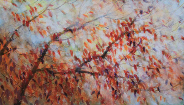 Bev Rodin artwork 'FOREST LIGHT SERIES - OCTOBER CHERRY TREE' at Canada House Gallery