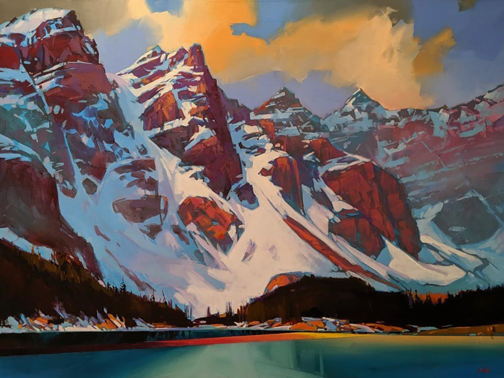 Mike Svob artwork 'AFTERNOON MISTS, MORAINE LAKE' at Canada House Gallery